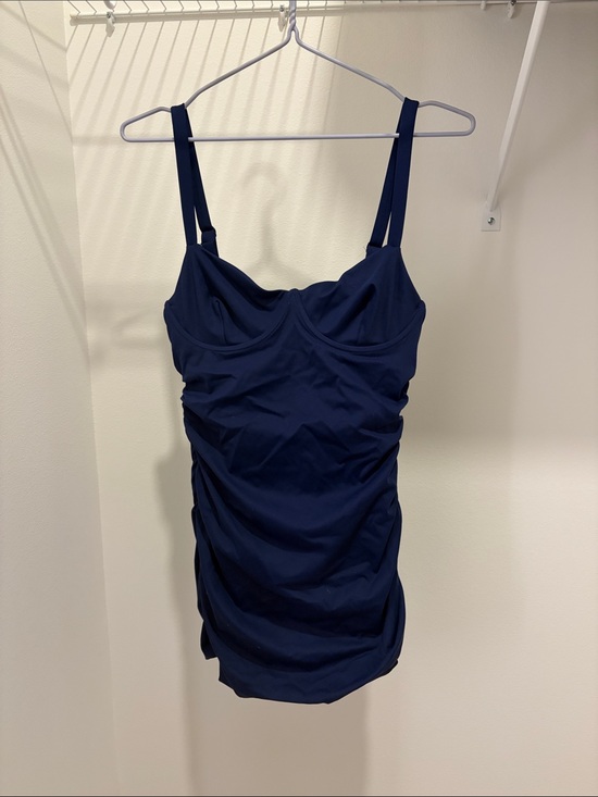 SKIMS Other - Skims Navy Ruched Tank Swim Dress medium